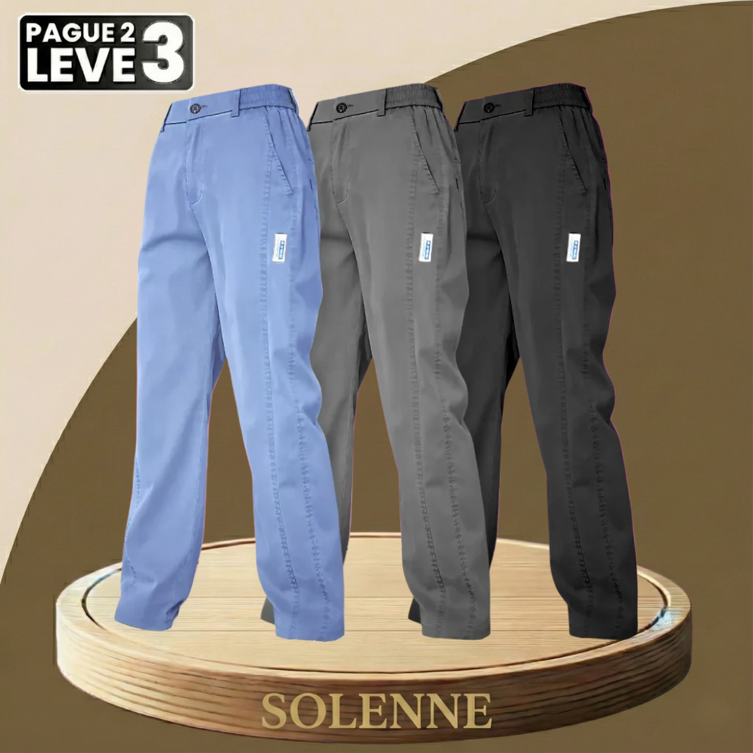 [Pague 2, Leve 3] Calça Feminina Aurora em Malha de Seda Gelo e Poliéster (Sua Nova Peça Favorita!)