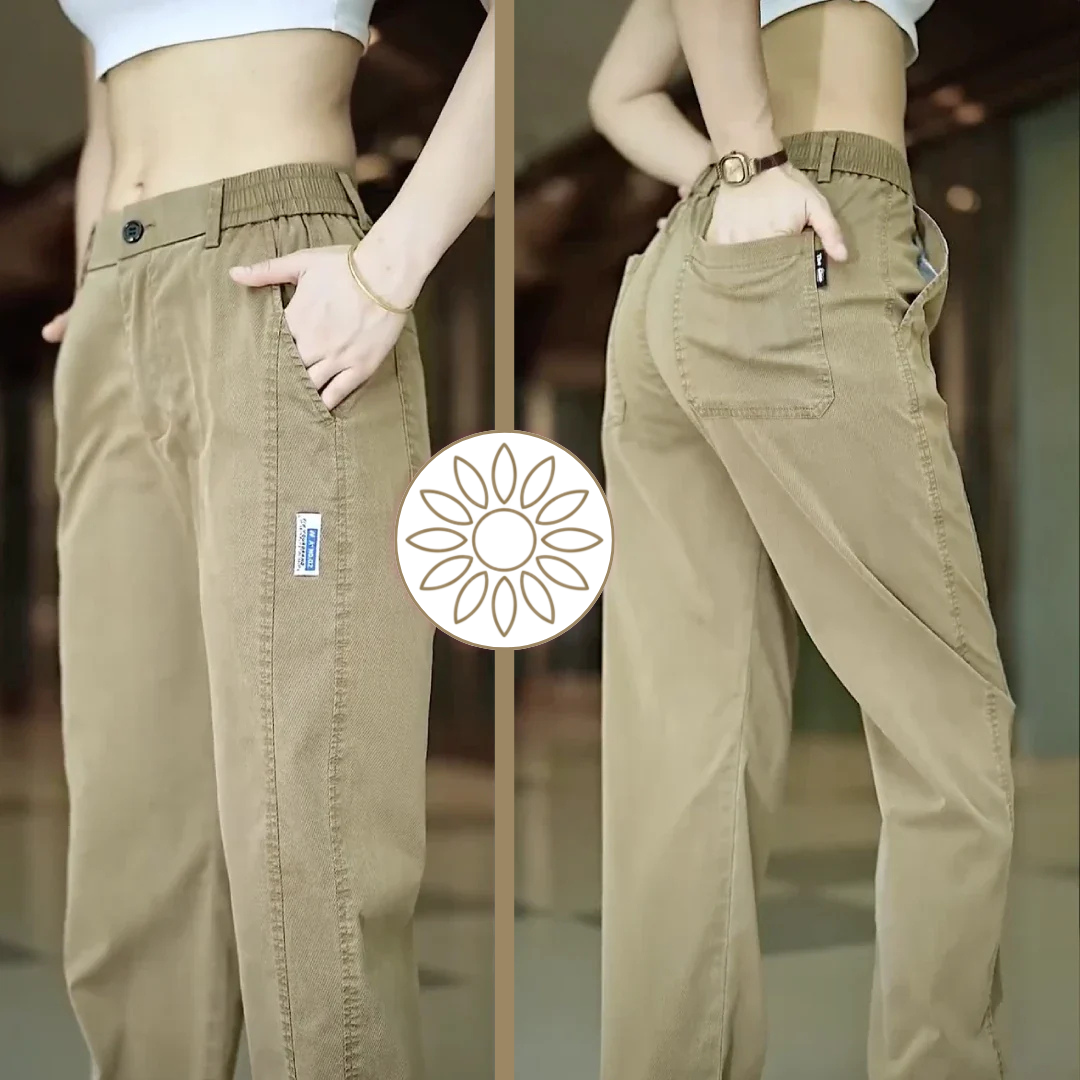 [Pague 2, Leve 3] Calça Feminina Aurora em Malha de Seda Gelo e Poliéster (Sua Nova Peça Favorita!)